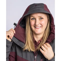 Pinewood Finnveden Hybrid Extreme - Vandtt dame jakke earth plum/antrazit