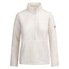 Fleecetr�je dame - lomme foran. R�hvid | Ribes Trespass