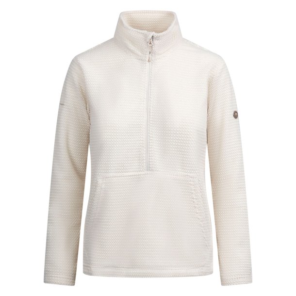 Fleecetr�je dame - lomme foran. R�hvid | Ribes Trespass