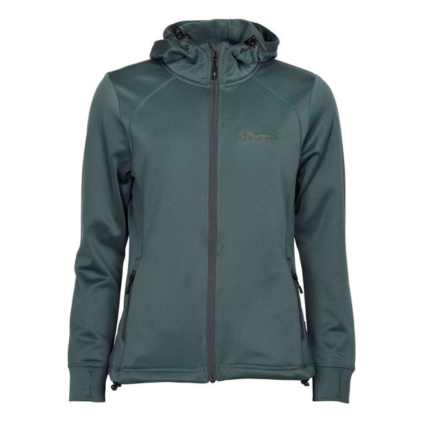 Fleecetrje dame stormbl med htte | Hoodie Pinewood