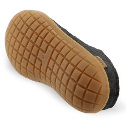 Tfler i uld med naturgummisl honey koksgr | Glerups