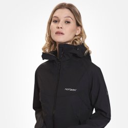 Nordisk Mjelde - Vandtt dame jakke sort