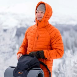 Outdoor jakke herre orange | Abisko Insulation Pinewood