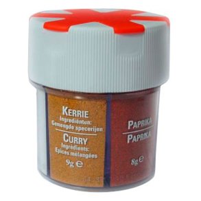 Krydderi-beholder. Seksdelt krydderi-karussel | Trek'N Eat