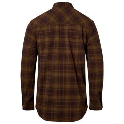 Outdoor herreskjorte m�rk oliven/m�rk sand. Lang�rmet | Abisko trekking insectsafe Pinewood