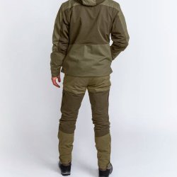 Outdoor bukser herre mrk olivengrnne vandttte kort benlngde | Finnveden Hybrid Extreme Pinewood