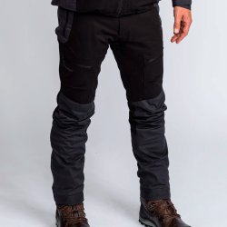 Outdoor bukser herre sorte / gr vandttte kort benlngde | Finnveden Hybrid Extreme Pinewood