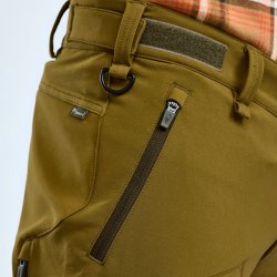 Outdoor herrebukser med str�k. Olivengr�n. Vandt�tte | Furudal hunters Pinewood