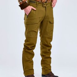 Outdoor herrebukser med str�k. Olivengr�n. Vandt�tte | Furudal hunters Pinewood