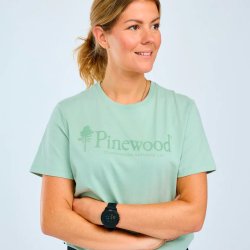 Outdoor dame-t-shirt - lys gr�n. �kologisk bomuld | Life Pinewood 