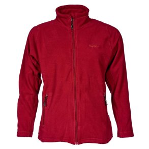 Outdoor fleece jakke dame. Maroon red, med lynl�s | Maya Tuxer