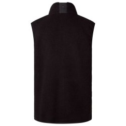 Outdoor fleece vest herre sort med lommer | Pile fleece Pinewood