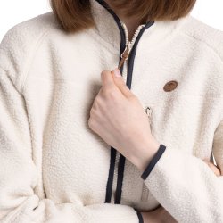 Outdoor fleecejakke dame råhvid | Quake Trespass