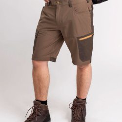Outdoor shorts herre brune mrk oliven | Finnveden Trail Hybrid Pinewood