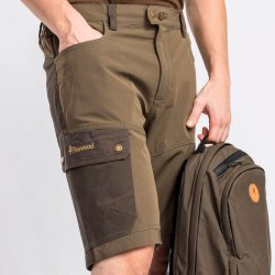Outdoor shorts herre brune mrk oliven | Finnveden Trail Hybrid Pinewood