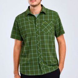 Outdoor herreskjorte, ternet. Gr�n | Outdoor shirt Pinewood