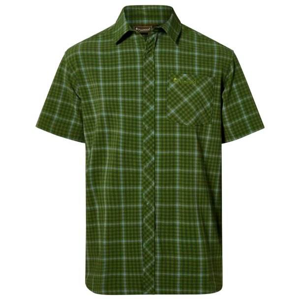 Outdoor herreskjorte, ternet. Gr�n | Outdoor shirt Pinewood