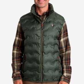 Outdoor vest herre gr�n. Fiberfyld | Maverick Tuxer