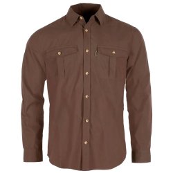 Outdoor herreskjorte m�rk oliven. Lang�rmet |  Insectsafe Poplin Pinewood