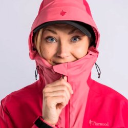 Pinewood Abisko Trekking 3L - Trekking dame jakke vandtt pink / hindbr