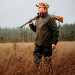 Outdoor jakke herre mosgr�n med str�k. Vind- og vandt�t | Furudal Hunters hybrid Pinewood