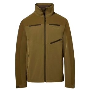 Outdoor jakke herre olivengr�n med str�k. Vind- og vandt�t | Furudal Hunters hybrid Pinewood