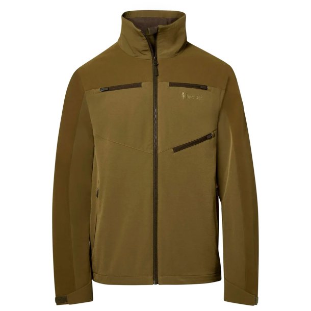 Outdoor jakke herre olivengr�n med str�k. Vind- og vandt�t | Furudal Hunters hybrid Pinewood