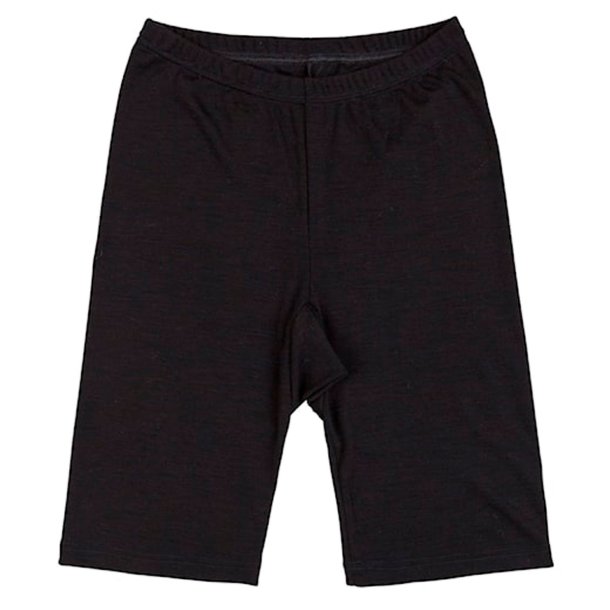 Merinould og silke. Outdoor shorts, dame. Sort | Sara JOHA
