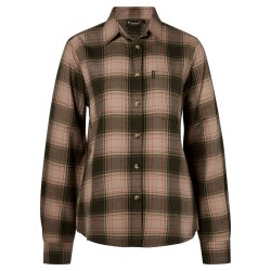 Outdoor dameskjorte - bl�d flannel. Oliven/gr�n | Finnveden forest Pinewood