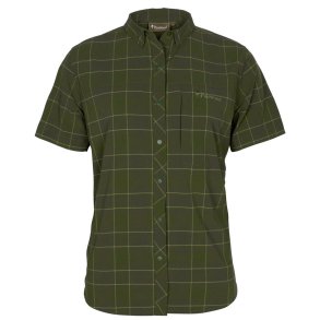 Outdoor skjorte dame korte rmer. Mosgrn | Abisko Trekking Pinewood
