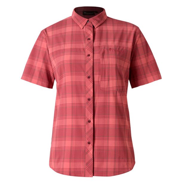 Outdoor dameskjorte m/ korte rmer. Pink | Abisko Trekking Pinewood