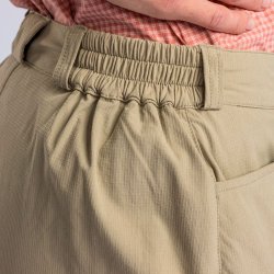 Outdoor skorts dame lys khaki nederdel med shorts | Finnveden Pinewood