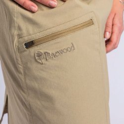 Outdoor skorts dame lys khaki nederdel med shorts | Finnveden Pinewood