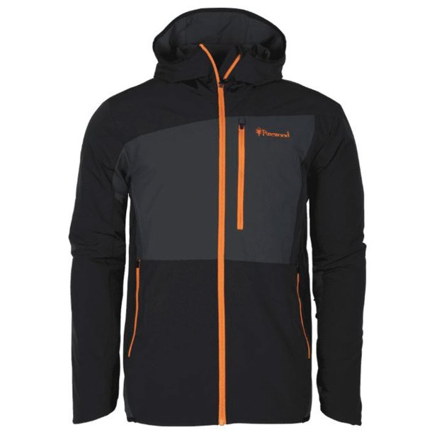 Outdoor vindjakke herre sort / mrkegr | Abisko Light Stretch Pinewood