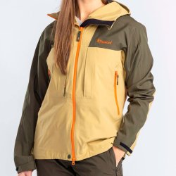 Pinewood Abisko Trekking 3L - Trekking dame jakke vandtt mosgreen / golden Hay