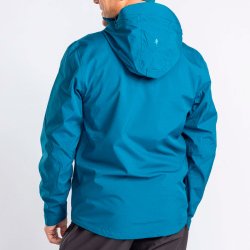 Outdoor jakke herre azurbl vind og vandtt ndbar | Abisko Telluz Pinewood