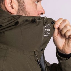 Outdoor jakke herre grn vind &amp; vandtt ndbar | Abisko Telluz Pinewood