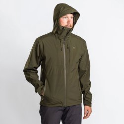 Outdoor jakke herre grn vind &amp; vandtt ndbar | Abisko Telluz Pinewood