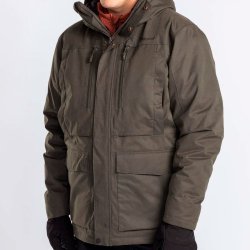 Vinterjakke herre grn | Padded Winther Parka Pinewood