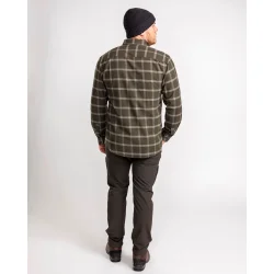 Skjorte herre grn flannel | Vrnamo Pinewood