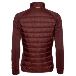 Outdoor fleecejakke dame earth plum | Finnveden Hybrid Power Pinewood