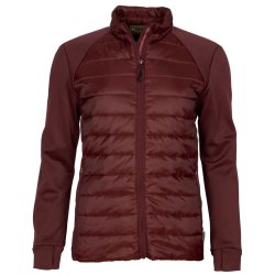 Outdoor fleecejakke dame earth plum | Finnveden Hybrid Power Pinewood