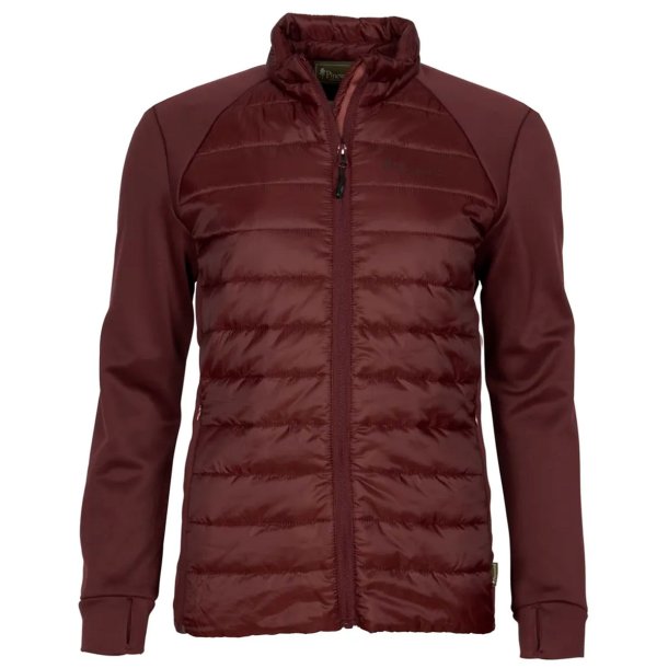 Outdoor fleecejakke dame earth plum | Finnveden Hybrid Power Pinewood