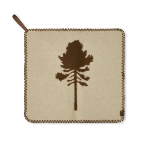 Siddeunderlag. 100% uld. Lys sand/ olivengr�n | Wool seatpad Pinewood