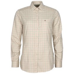 Outdoor skjorte dame ternet lys sand/lys gr�n | Nydala Grouse Pinewood