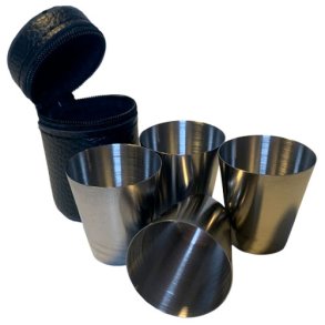 Snapseglas med etui - 4 styk. Shots glas