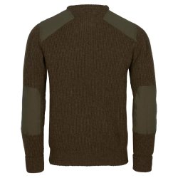 Striktrje herre grn merinould | Lappland Rough Sweater Pinewood