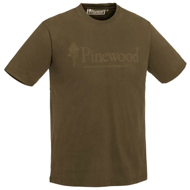 T-shirt herre grn bomuld | Outdoor life Pinewood