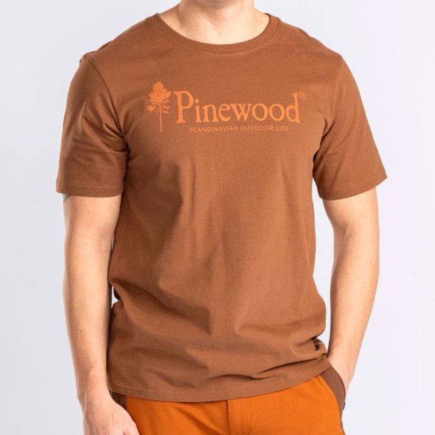 T-shirt herre nougat bomuld | Outdoor Life Pinewood