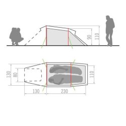 Telt 2 personer grnt | Arco 2 Vaude